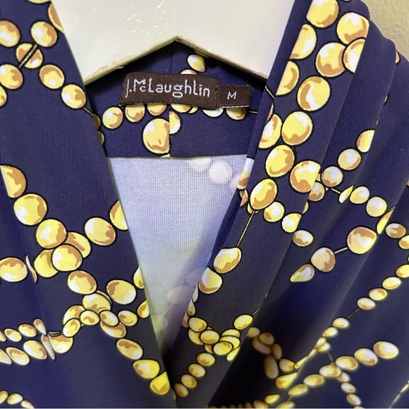 J McLaughlin ~Panama Signature Catalina Cloth 3/4 Sleeve Dress in size Medium - Picture 2 of 13